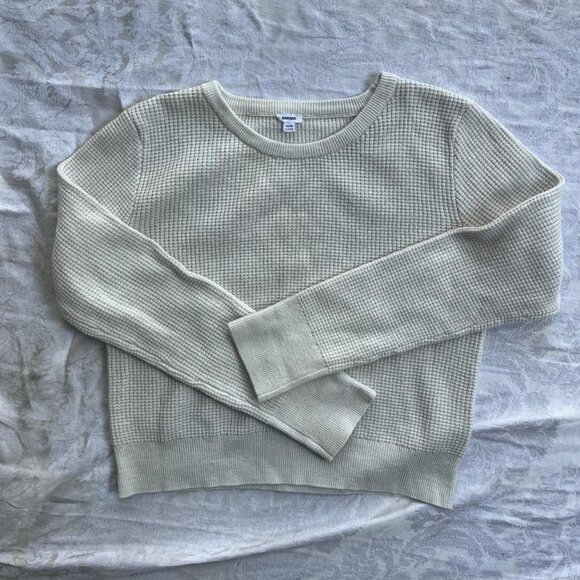 Garage Sweaters - garage cream thermal sweater size xl